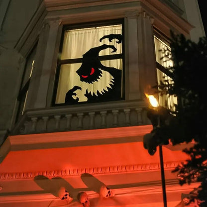 Scary Halloween Window Decorations