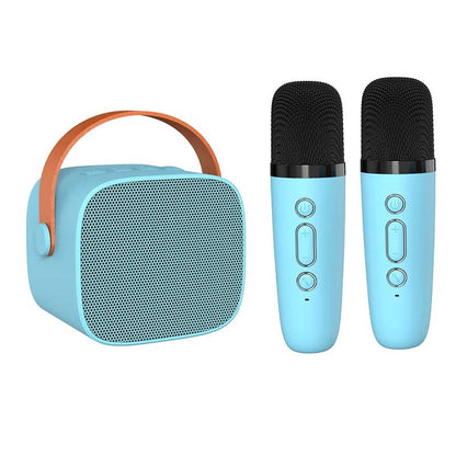 Mini Karaoke Machine with 2 Wireless Microphones