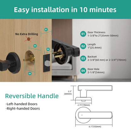 Keyless Entry Door Lock With Handle