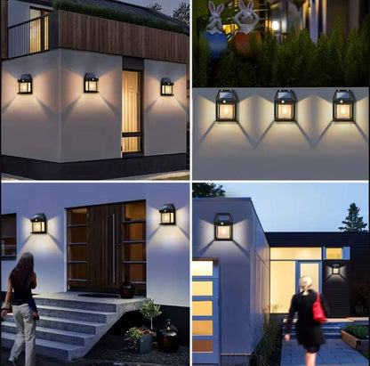 2 Set Solar Wall Lamp Outdoor
