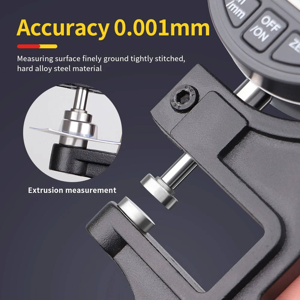 Thickness Gauge Measure Thickness Of Paper Cloth Metal 0.001mm