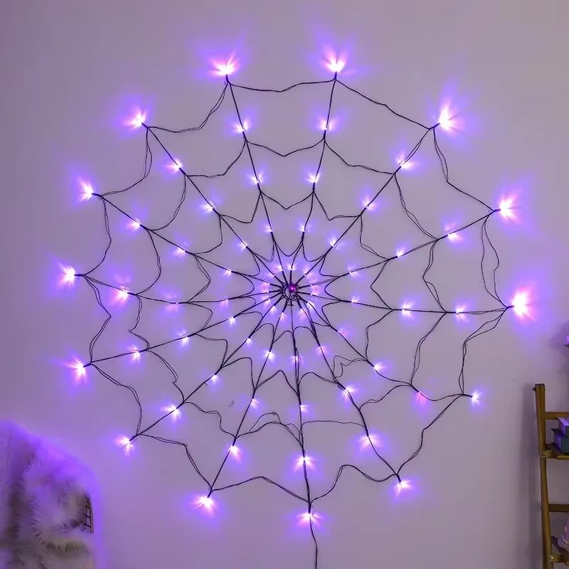 Halloween Spider Web Lights Outdoor