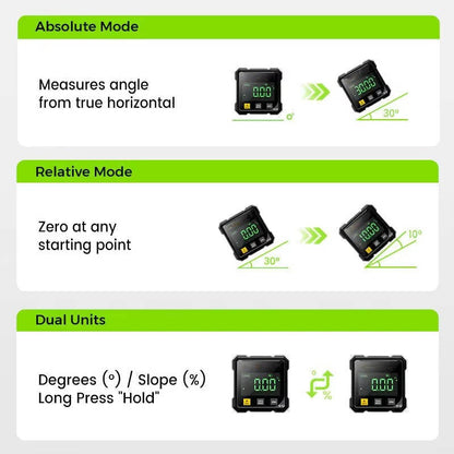 Digital Angle Finder with Laser Level