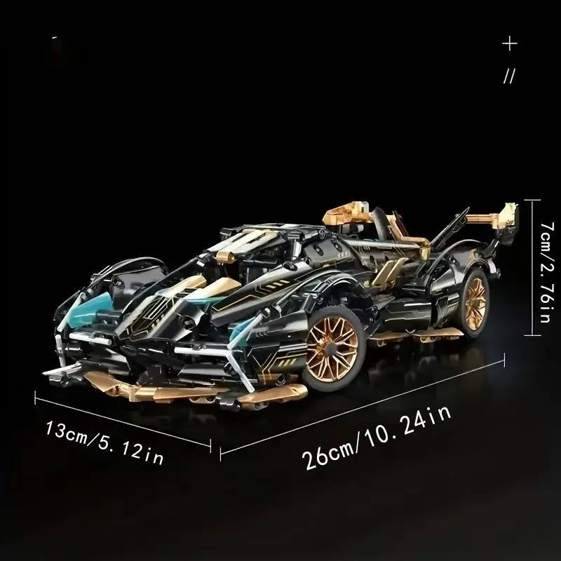 1690 Piece V12 Model Car Building Block Set