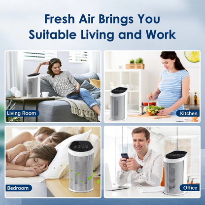 Air Purifier HEPA Filter For Indoor 200 Square - 99.9% Removal