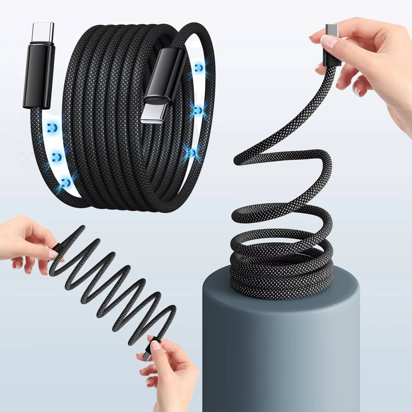 Magnetic Anti Tangle Cable Super Fast Charging