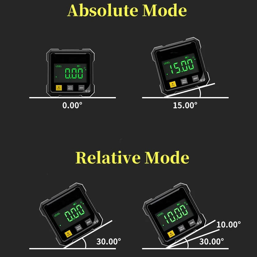 Digital Angle Finder with Laser Level