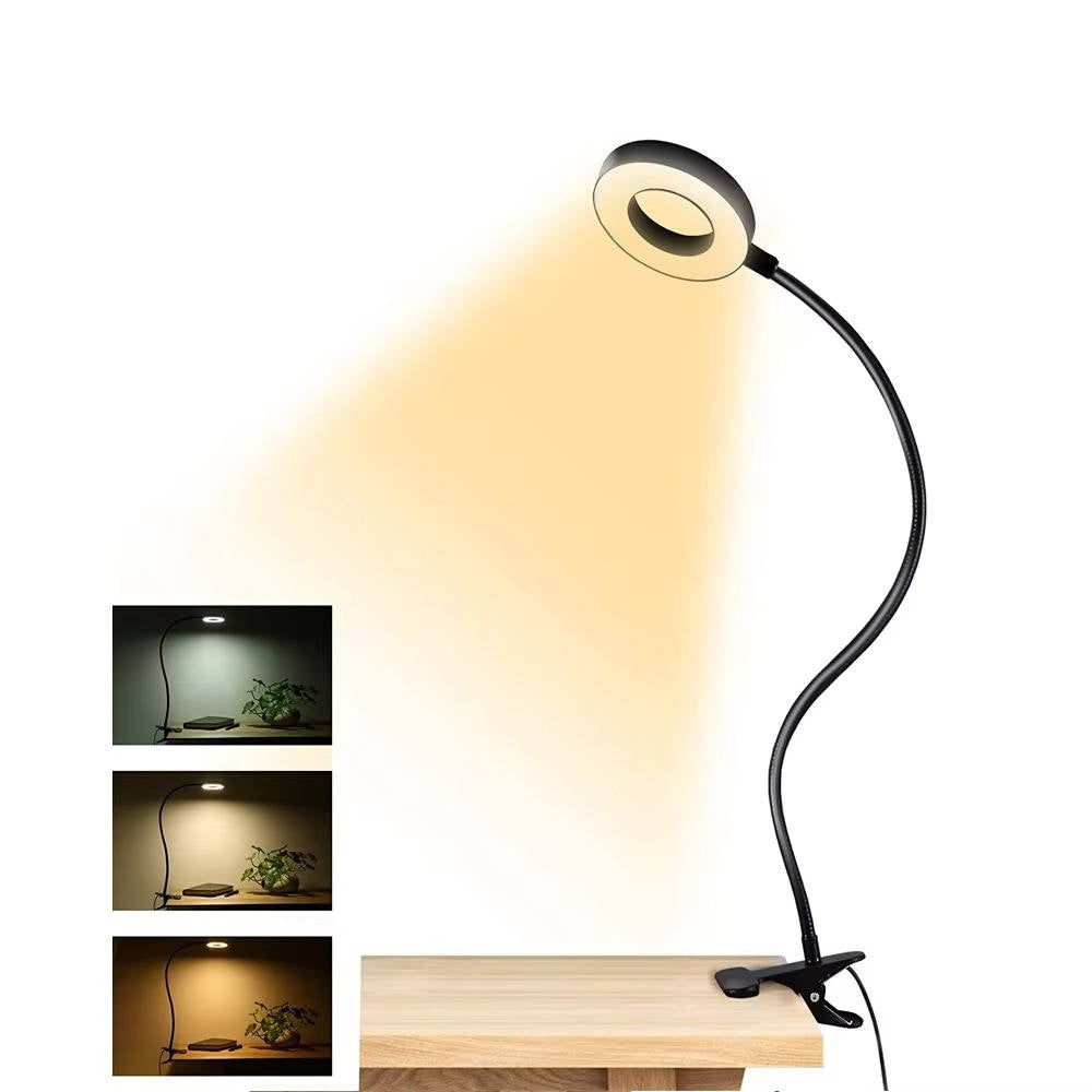 Clamp on Desk Lamp 360° Flexible Eye Friendly