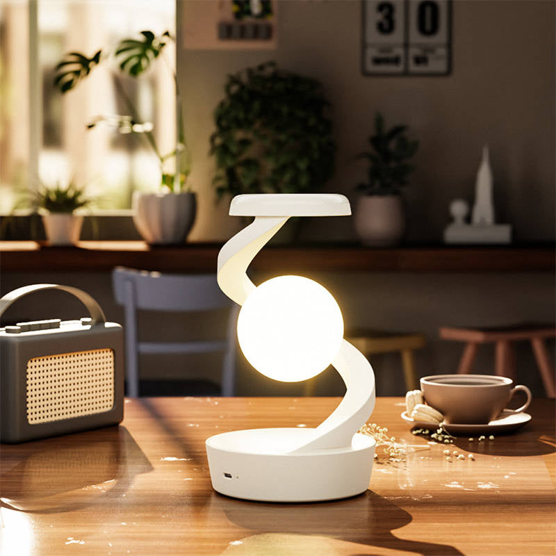 Levitating Moon Lamp Gesture Control & Wireless Charging
