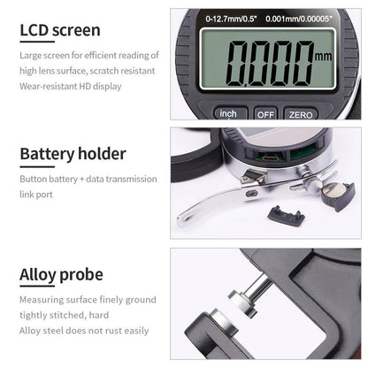 Thickness Gauge Measure Thickness Of Paper Cloth Metal 0.001mm