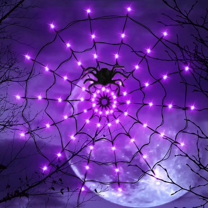 Halloween Spider Web Lights Outdoor