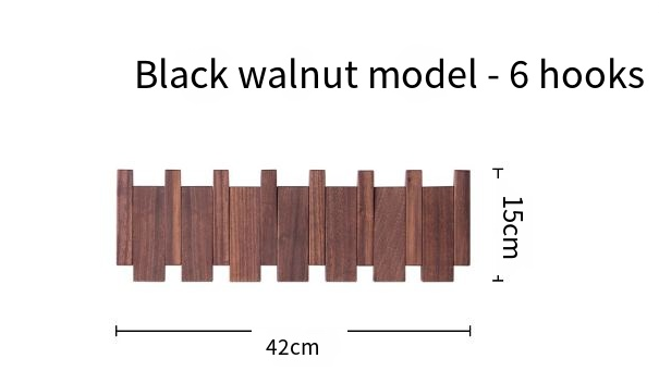 Simplicity Piano Key Wall Coat Rack (One Piece)