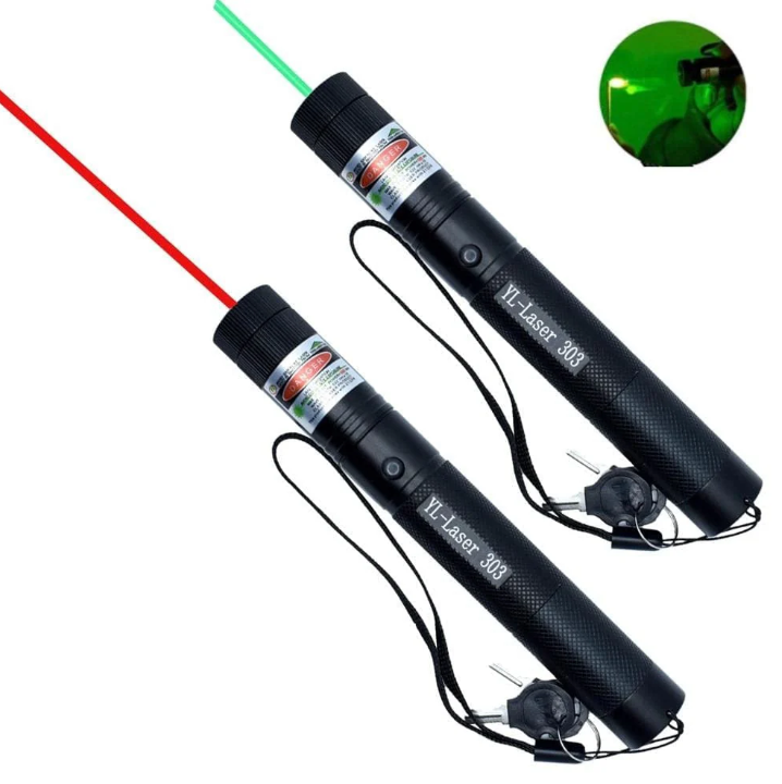 Laser pointer High power with green and red beam for distance