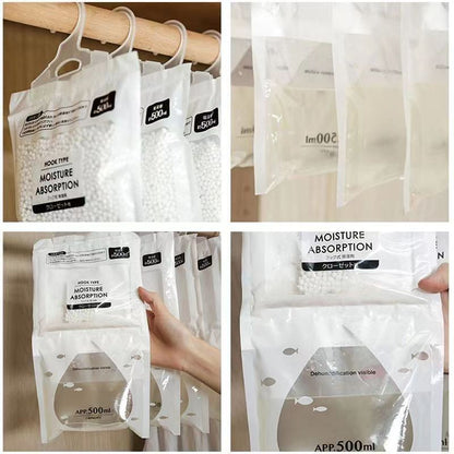 Hanging Dehumidifier Bag for Closet and Wardrobe