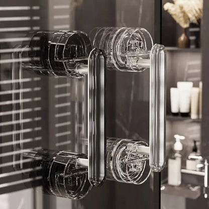 Door Handle With Suction Cup For Practical Handling