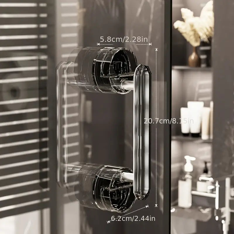 Door Handle With Suction Cup For Practical Handling