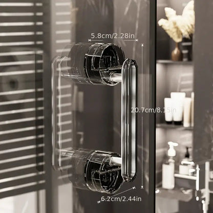 Door Handle With Suction Cup For Practical Handling