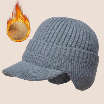 Men Knit Ear Cover Winter Hat