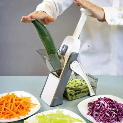 5-in-1 Vegetable Slicer with Collecting Tray