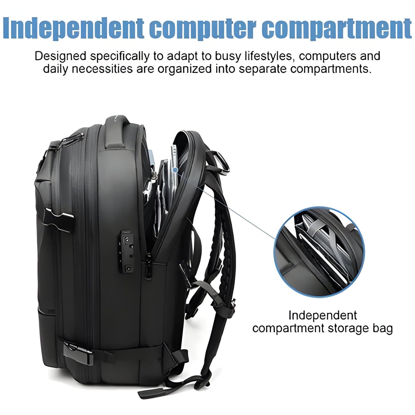 Structured Rucksack with Internal Compression System