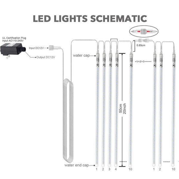 LED Dripping Icicle Lights