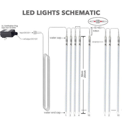 LED Dripping Icicle Lights