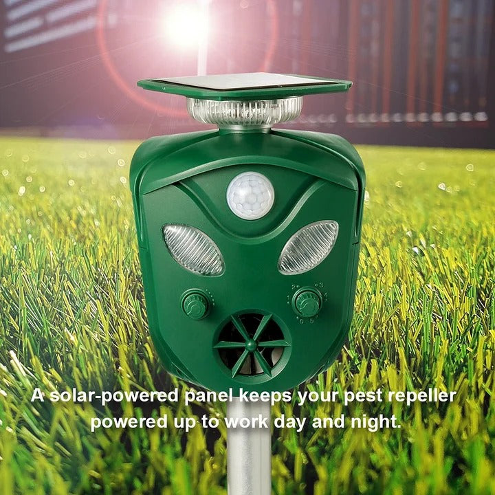 360° Solar Ultrasonic Animal Repeller