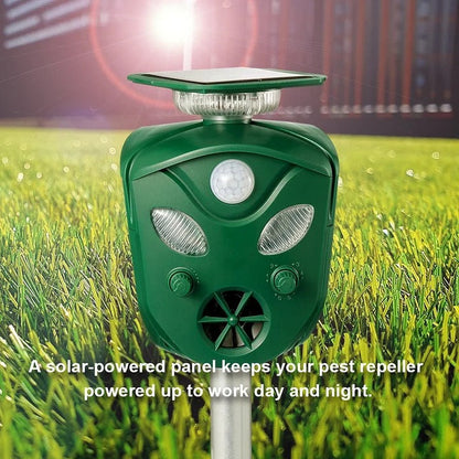 360° Solar Ultrasonic Animal Repeller