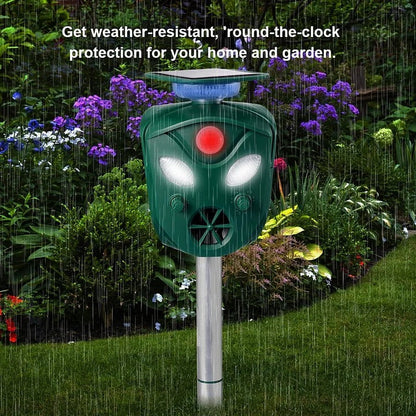 360° Solar Ultrasonic Animal Repeller