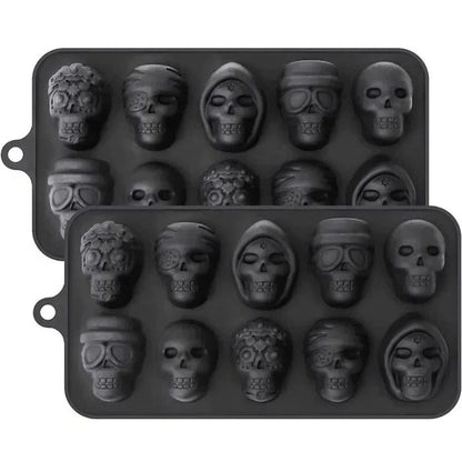 Skull-Shaped Ice Cube Tray