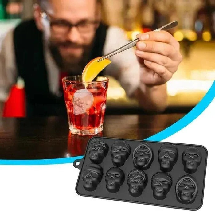 Skull-Shaped Ice Cube Tray