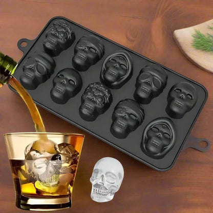Skull-Shaped Ice Cube Tray