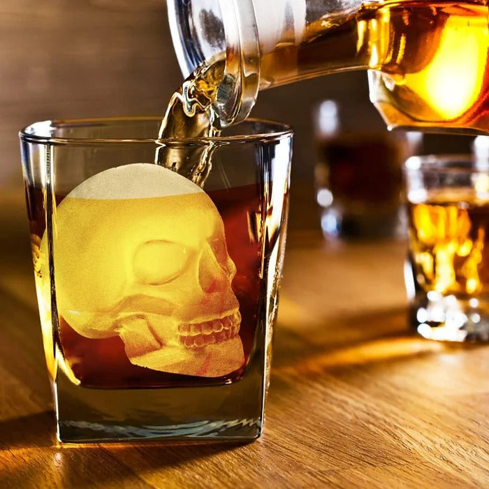 Skull-Shaped Ice Cube Tray