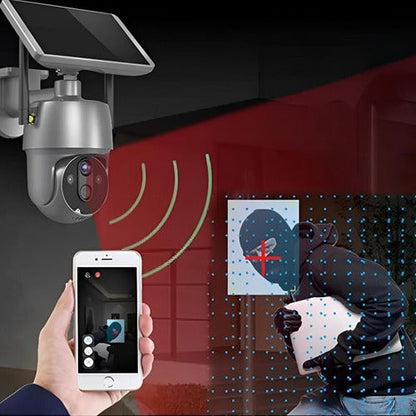 Solar-Powered Outdoor Surveillance Camera
