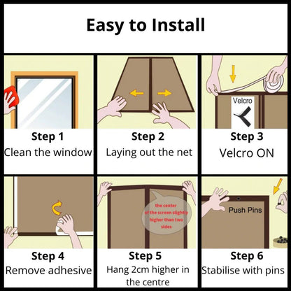 Magnetic Mosquito Screen for Doors