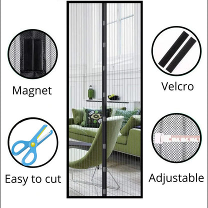 Magnetic Mosquito Screen for Doors