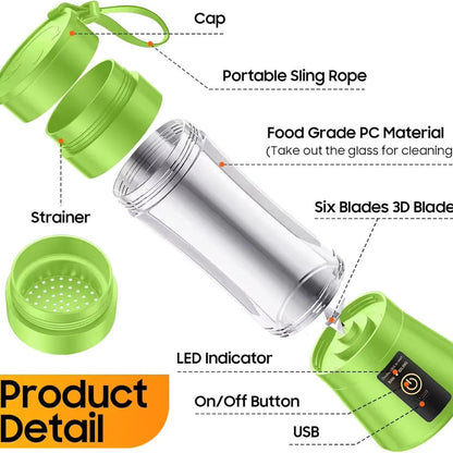 Mini Electric Portable Juicer Blender