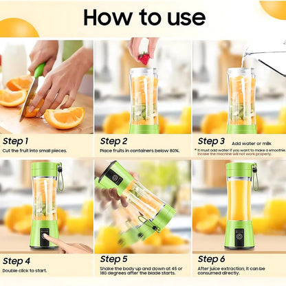 Mini Electric Portable Juicer Blender