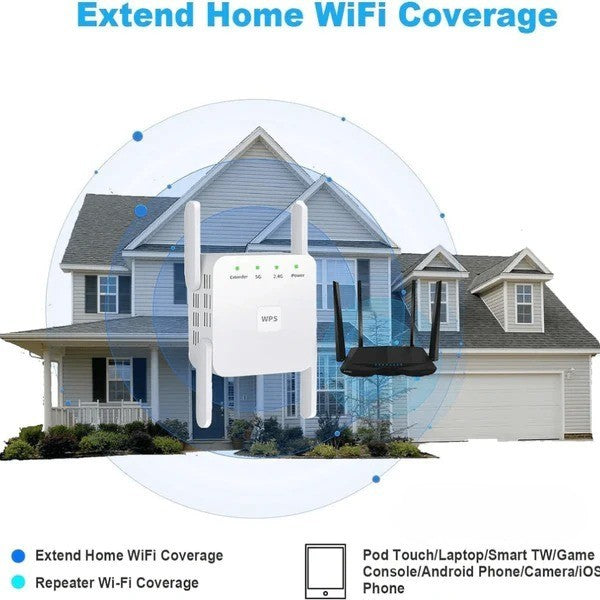 5G Dual-Band WiFi Booster