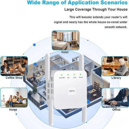 5G Dual-Band WiFi Booster