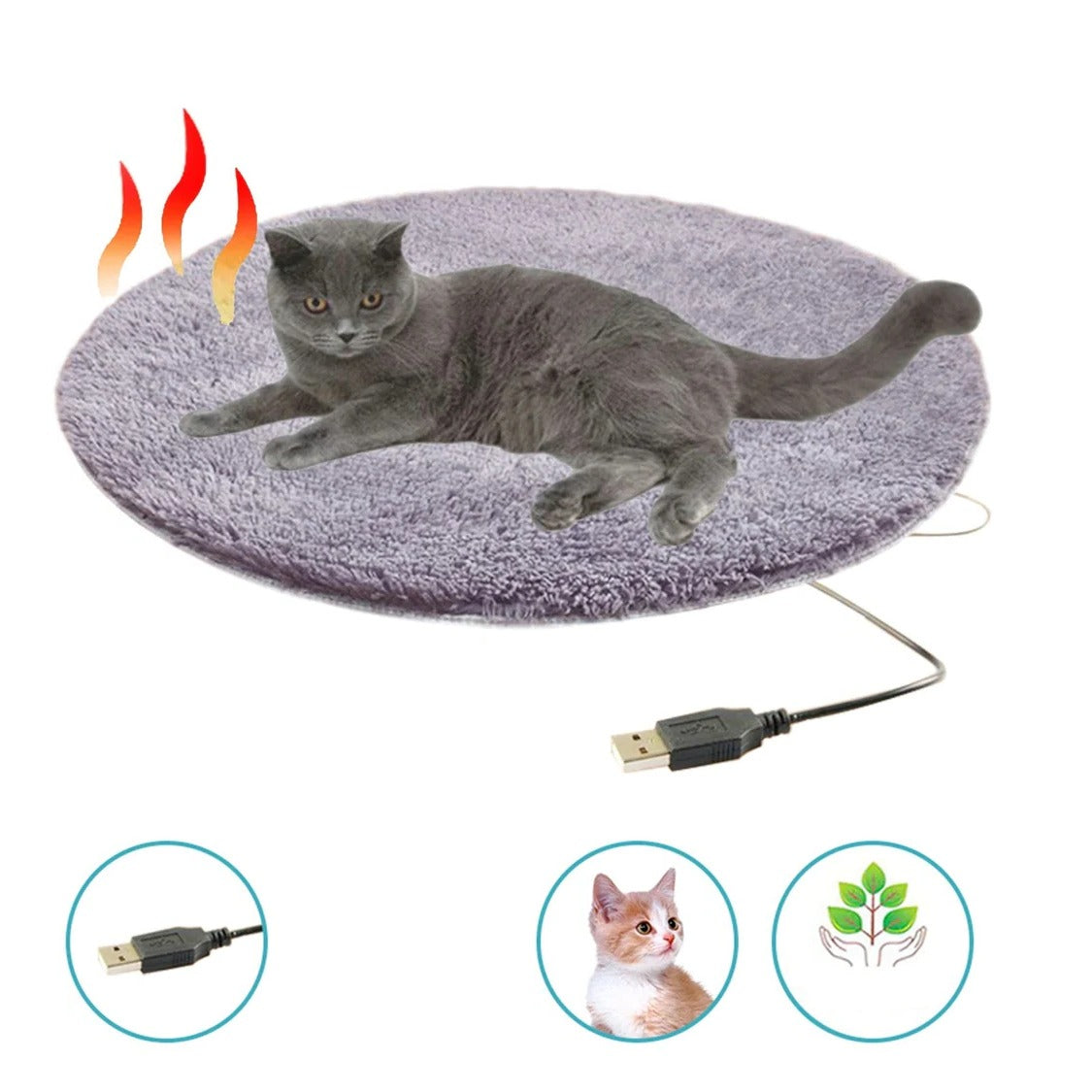 USB Heated Pet Cushion