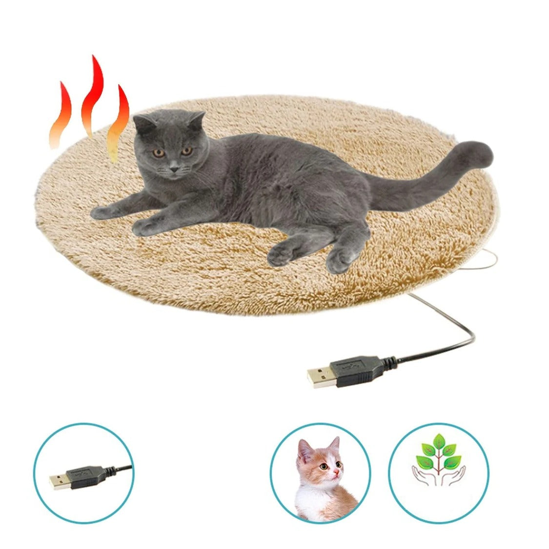 USB Heated Pet Cushion