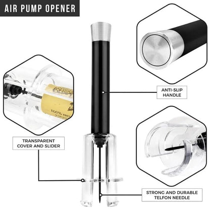 Air-Assist Wine Bottle Opening Set