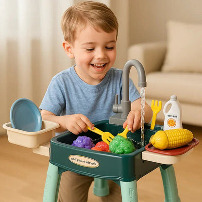 Children’s Play Kitchen with Flowing Water Feature