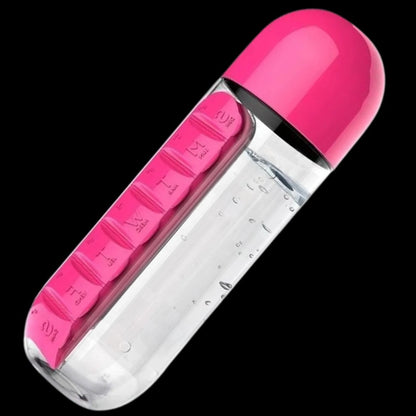 Water Bottle with Pill Holder