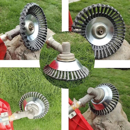 Heavy-Duty Wire Weeding Wheel