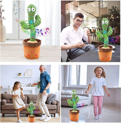 Sound-Reacting Dancing Cactus Toy