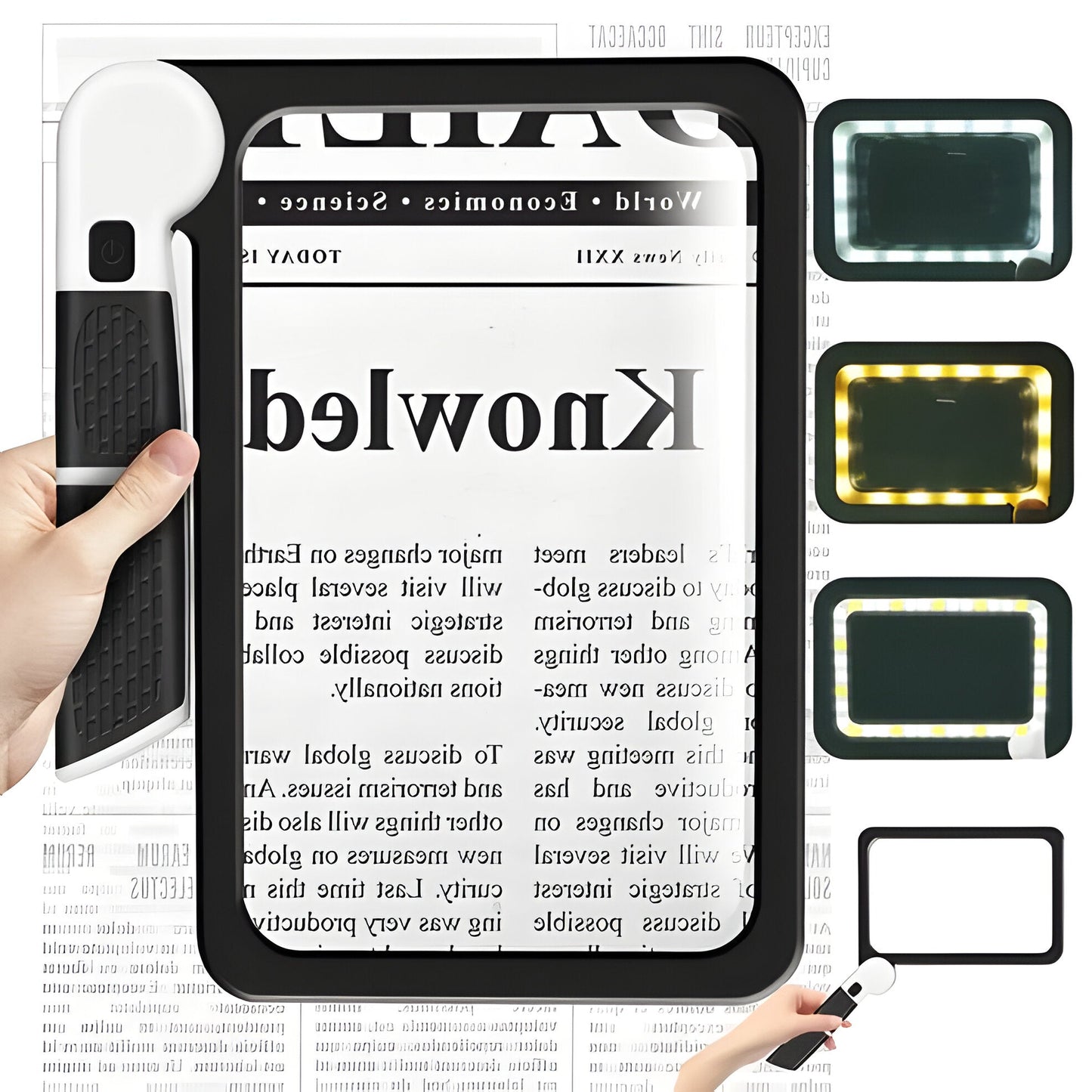 Foldable LED Magnifying Glass
