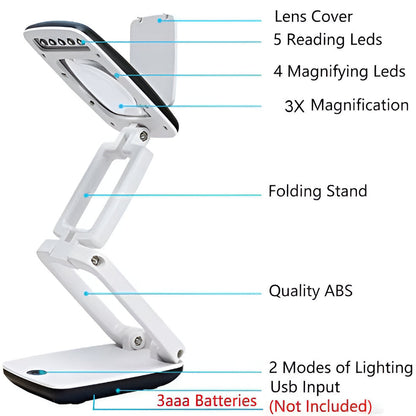Full-Page Floor Magnifying Lamp
