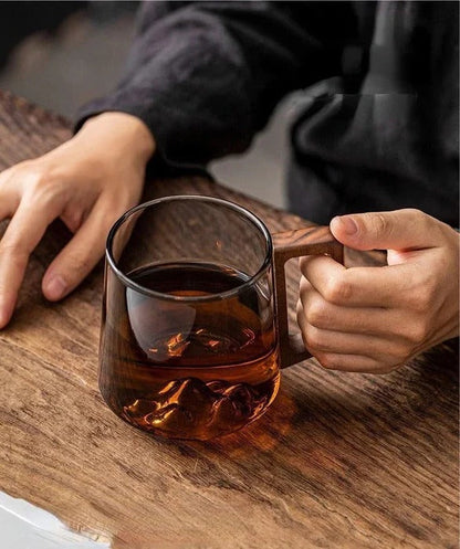 Elegant Glass Cup with Handle